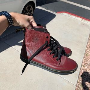 Maroon leather Docs!